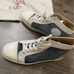 Christian Louboutin High Top Sneaker Denim